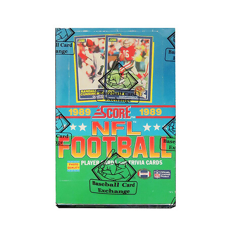 1989 Score Football Unopened Wax Box BBCE Sealed Wrapped // 36 Packs