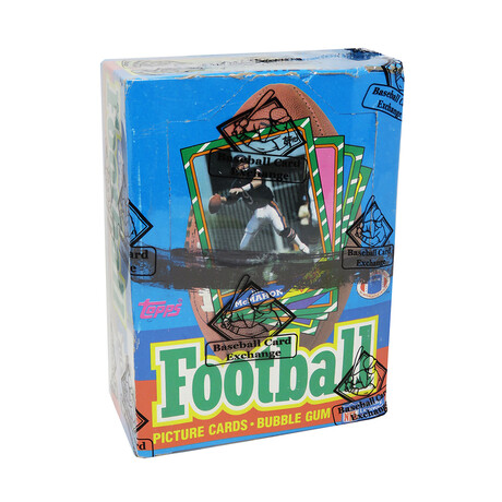 1986 Topps Football Unopened Wax Box BBCE Sealed Wrapped // 36 Packs (Jerry Rice, Steve Young RC??) (B)