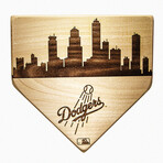 Laser Engraved Home Plate // Skyline Series // Los Angeles Dodgers