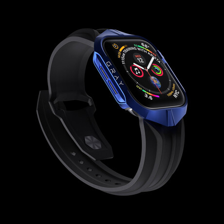Cyber Watch® Galactic Blue Aluminum Apple Watch Case & Band