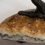 The Calming Tree // Citrine Clustered Gemstone Tree + Citrine Matrix // Custom v.2