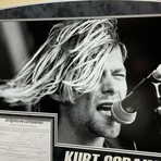 Kurt Cobain // Car Insurance Policy Letter // Hand Signed