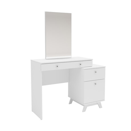 Santa Monica // 2-Drawer Dressing Table +Mirror // White