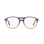 Persol // Unisex Round Optical Frames // Blue + Orange