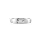 Hermès // 18K White Gold Band Ring // Ring Size 10 // Estate