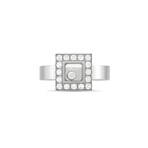 Happy Diamond 18K White Gold + Diamond Ring // Ring Size 4.5 // Estate