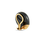 Tiffany & Co. // 18K Yellow Gold + Black Jade Clip-On Earrings // Estate