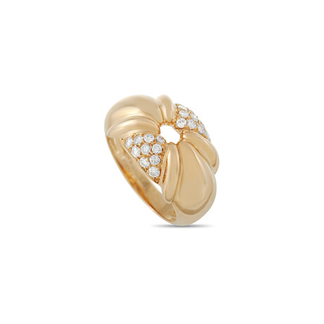 Chaumet // 18K Yellow Gold Diamond Ring // Ring Size 6 // Estate