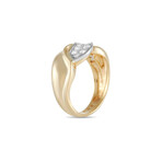 Chaumet // 18K Yellow Gold Diamond Cocktail Ring // Ring Size 6.25 // Estate