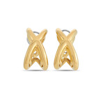 Tiffany & Co. // Donald Claflin 18K Yellow Gold X Earrings // Estate