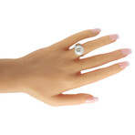 Tasaki // 18K Yellow Gold Diamond + Pearl Ring // Ring Size 5 // Estate