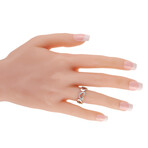 Cartier // 18K White Gold Diamond Heart Ring // Ring Size 6 // Estate