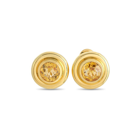 Tiffany & Co. // Paloma Picasso 18K Yellow Gold Citrine Earrings // Estate