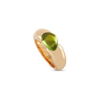 Pomellato // Sassi 18K Rose Gold + Peridot Ring // Ring Size 7.5 // Estate
