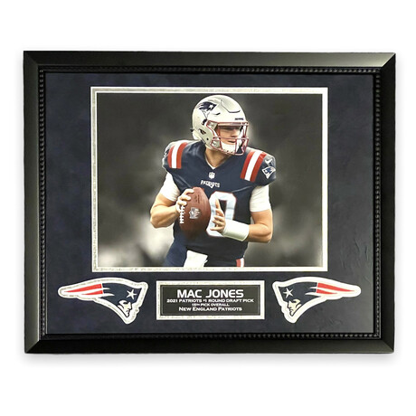 Mac Jones // New England Patriots // Unsigned Photograph Collage + Framed