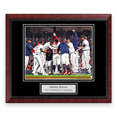 Atlanta Braves 2021 World Series Celebration // Unsigned Photograph + Framed