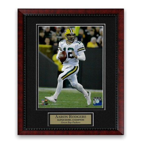 Aaron Rodgers // Green Bay Packers // Unsigned Photograph + Framed
