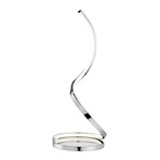 Modern Spiral LED Table Lamp // Chrome