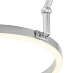 Three Ring LED Arc Floor Lamp // Chrome