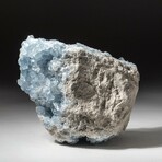 Genuine Natural Blue Celestite Geode Crystal Cluster