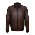 Tony Leather Jacket // Brown (3XL)
