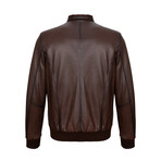Tony Leather Jacket // Brown (L)