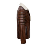 Ryan Leather Jacket // Light Brown (3XL)