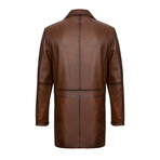Darren Leather Jacket // Light Brown (XL)