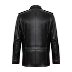 Brett Leather Jacket // Black (2XL)