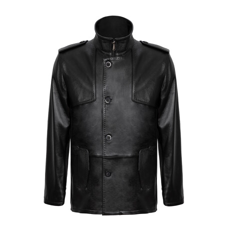 Brett Leather Jacket // Black (S)