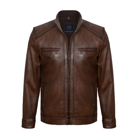 Marshall Leather Jacket // Chestnut (S)