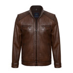 Marshall Leather Jacket // Chestnut (L)
