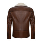 Ryan Leather Jacket // Light Brown (S)