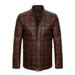 Michael Leather Jacket // Chestnut (3XL)