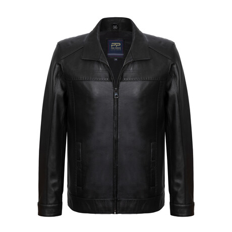 Lapell Collar Jacket // Black (3XL)