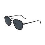 Men's Square Sunglasses V1 // Matte Black + Gray