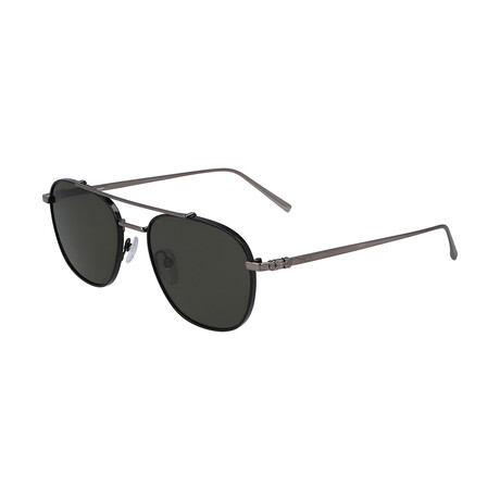 Men's Square Sunglasses V2 // Matte Black + Gray