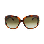 Women's Square Sunglasses // Dark Tortoise + Brown