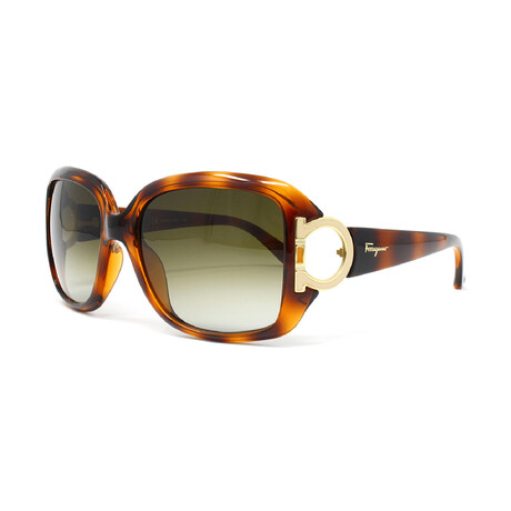 Women's Square Sunglasses // Dark Tortoise + Brown