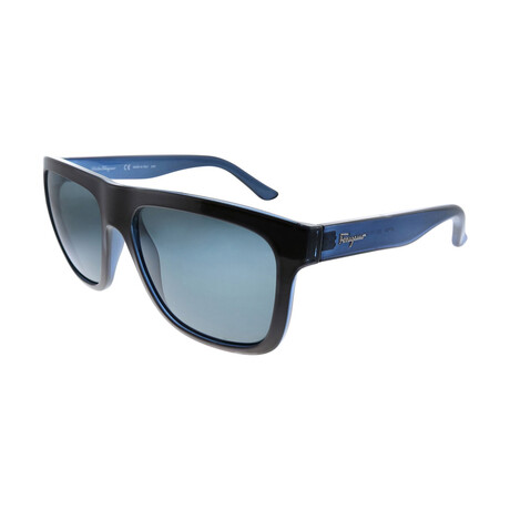 Men Square Sunglasses V2 // Black + Gray