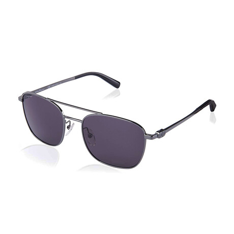Men's Pilot Sunglasses // Dark Gunmetal + Gray