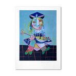 La Fille de l'Artiste a Deux Ans et Demi avec un Bateau