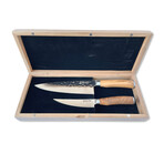 Classic Set // XL Chef Knife + Boning Knife // Olive