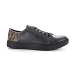 Camo Court Sneakers // Black (Size 7)