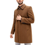 Chesterfield Flannel Coat // Camel (XXL)