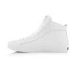 Zeus Hi Leather Sneaker // White + Black (US: 9.5)