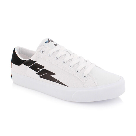 Zeus Canvas Lo Sneakers // White + Black (US: 7)
