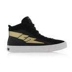 Zeus Hi Leather Sneaker // Black + Gold (US: 7)