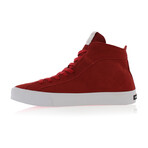 Zeus Hi Suede Sneaker // Red (US: 10.5)