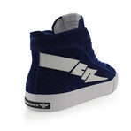 Zeus Hi Suede Sneaker // Blue (US: 10.5)